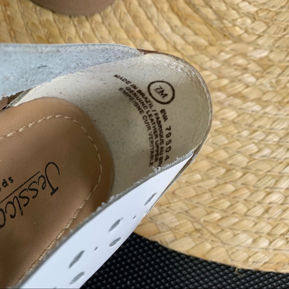 Jessica Brazil Made Genuine Leather Huarache Woven Sandals Size 7 - Picture 4 of 11